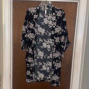 Spiritual Gangster Black and White Floral Men's Shirt